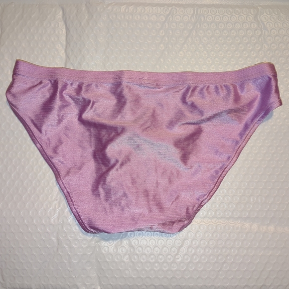 Unbranded Purple Metallic Nylon Bikini Briefs Size Large - Picture 2 of 3